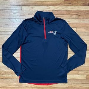 NFL New England PATRIOTS Youth Half Zip Pullover